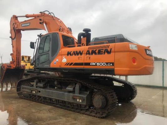 อุปกรณ์ขุด Doosan DX500LC ที่ใช้แล้ว อุปกรณ์ขุดขนาดใหญ่ 50 ตัน