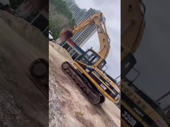 ขยายแขนออกไป 18 เมตร รถขุดไฮดรอลิก CAT320B ดั้งเดิม