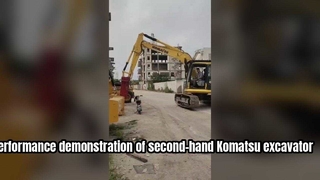 การสาธิตประสิทธิภาพของ Komatsu Excavator PC200 มือสอง